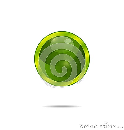 Abstract eco green bubble isolated Vector Illustration
