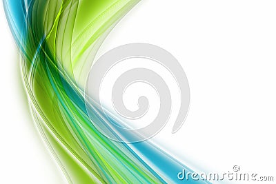 Abstract eco wave background design Cartoon Illustration