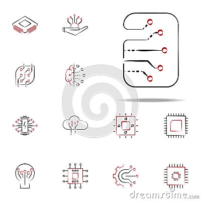 abstract electronics icon. Electronics icons universal set for web and mobile Stock Photo