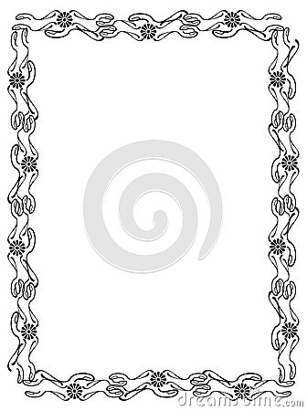 Abstract elegant frame. Stock Photo