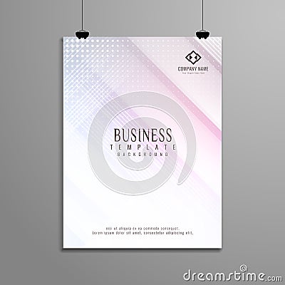 Abstract elegant geometric business brochure template design Vector Illustration