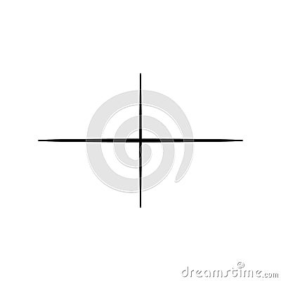Abstract element with random overlapping lines. abstract distored lines Vector Illustration