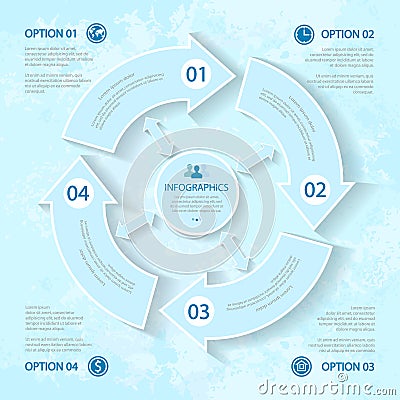 Abstract elements of infographics for business Vector Illustration