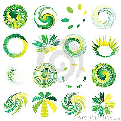 Abstract elements set Vector Illustration
