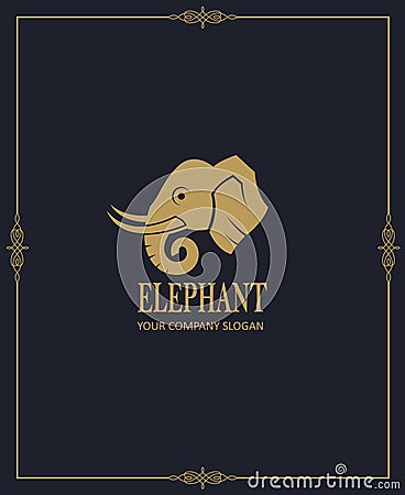 Abstract elephant icon Vector Illustration