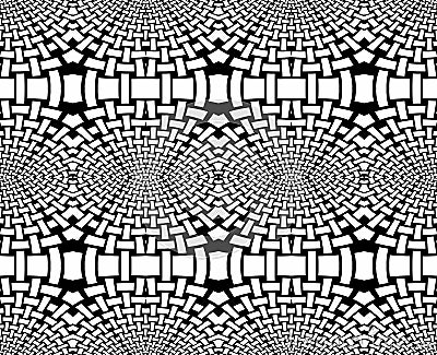 Abstract ellipses pattern black and white coloring page Stock Photo
