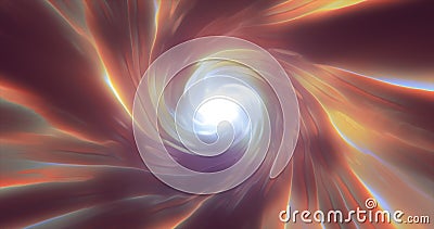 Abstract energy yellow tunnel twisted swirl of cosmic hyperspace magical Stock Photo