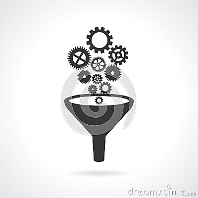 Abstract engineering vector icon Vector Illustration