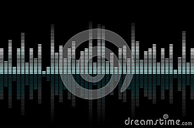 Abstract equalizer - music or technical background Cartoon Illustration