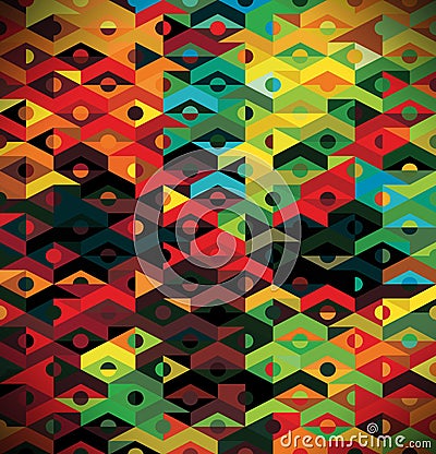 Abstract Ethnic Geometric Pattern - background Stock Photo