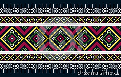 Abstract ethnic pattern design for background. Vector Illustration