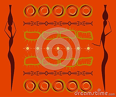 Abstract ethnic pattern Vector Illustration