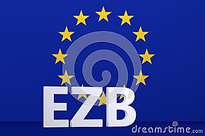Abstract euro symbol for financial sector - Illustration Editorial Stock Photo