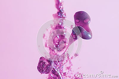 abstract exploding fluid slime structure. High quality photo Stock Photo