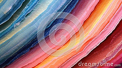 Abstract expressive structure slice mineral stone. Amazing banded crystal cross section as a background. Generative AI. Stock Photo