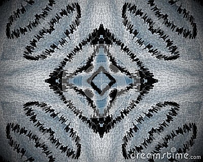 Abstract extruded mandala square Stock Photo