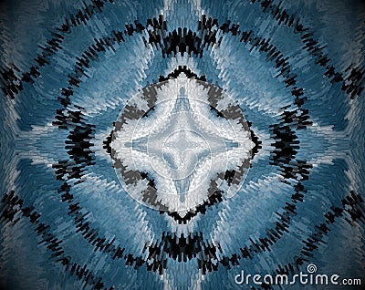 Abstract extruded mandala square Stock Photo