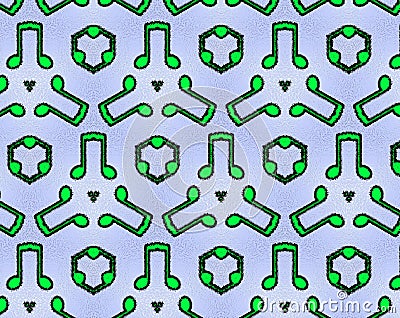 Abstract extruded pattern 3D illustration Stock Photo