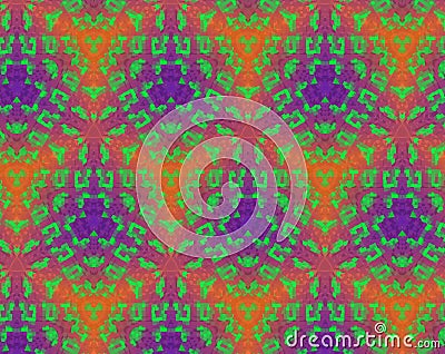 Abstract extruded pattern 3D illustration Stock Photo