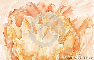 Abstract Fabric Flower Background, Artistic Floral Waving Cloth, Petal pattern Stock Photo