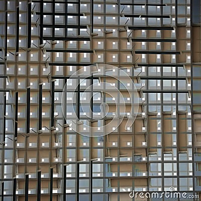 Abstract facade futuristic abstraction Stock Photo