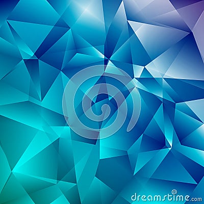Abstract Faceted Geometric Shiny Background Vector Illustration