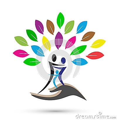 Abstract family tree Stock Photo