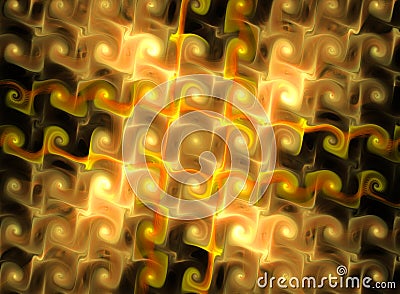 Abstract fantasy yellow textured background. Stock Photo