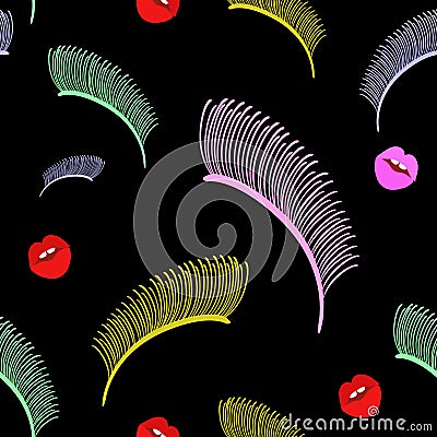 Abstract fashion pop art, beauty, Makeup Stock Photo