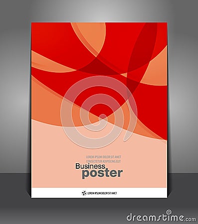 Abstract fashionable leaflet Vector Illustration