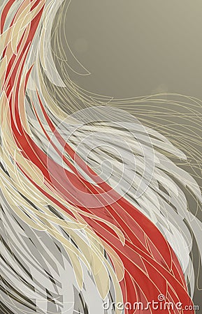 Abstract feather background. Vector Illustration