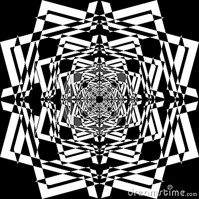 Abstract Fence Element Negative Space Repeating Dual Angle Perspective Intersected Black on transparent background Vector Illustration