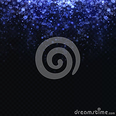 Glittering particles of fairy dust. Magic concept. Vector Illustration