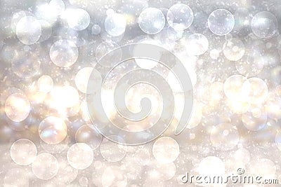 Abstract festive bright silver gold shining glitter background texture with sparkling stars. Made for valentine, wedding, Stock Photo
