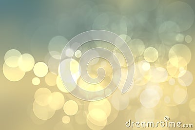 Abstract festive gold yellow bright bokeh background texture. Stock Photo