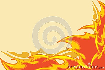 Abstract fiery background Vector Illustration