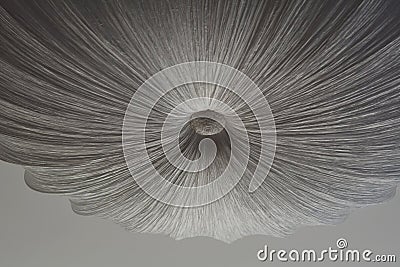 Abstract figure on a gray white ceiling Stock Photo