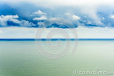 Shimmering sea seascape landscape Stock Photo