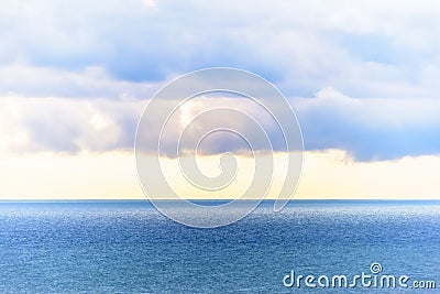 Shimmering sea seascape landscape Stock Photo