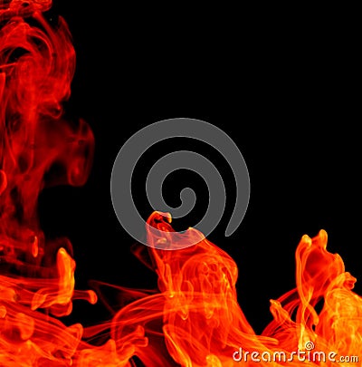 Abstract fire background Stock Photo