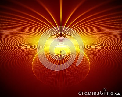 Abstract fire rays Stock Photo