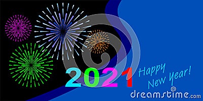Abstract fireworks graphic in vector quality. Vector Illustration