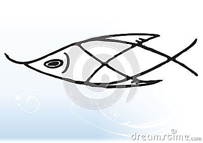 Abstract fish Vector Illustration