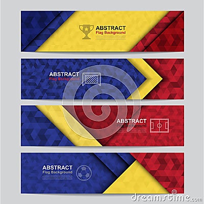 Abstract flag colour background Vector Illustration