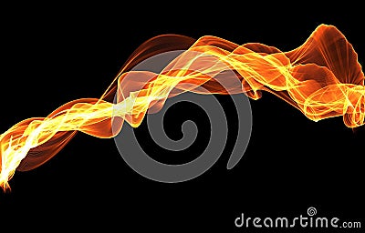 Abstract flame waves background yellow color Stock Photo