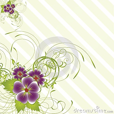 abstract floral background Vector Illustration