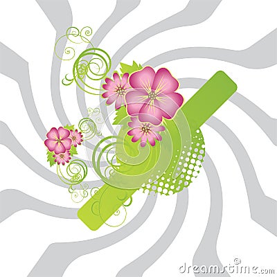 abstract floral background Vector Illustration