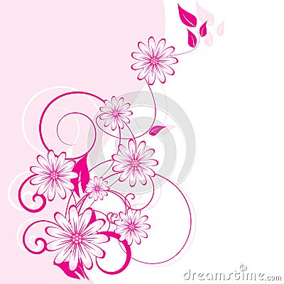 abstract floral background Vector Illustration