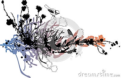 Abstract floral background Vector Illustration