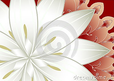 Abstract floral background Vector Illustration